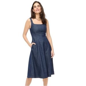 J. Crew Factory Chambray Midi Dress